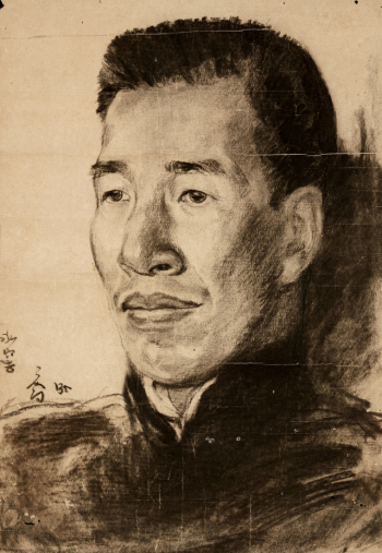 8 司徒喬 容庚像 46×31.4cm 紙本素描 1935年 莞城美術(shù)館藏.jpg